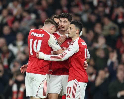 Arsenal Beat Kairat, Havertz Scores Both Goals to Keep Perfect League Run