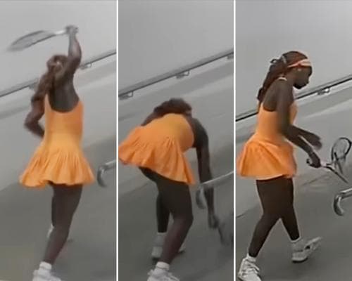 Coco Gauff’s Racket Smash After Loss Goes Viral