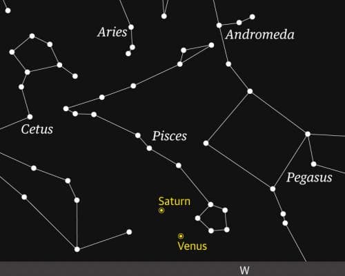 Venus and Saturn Will Be Visible Together This Week