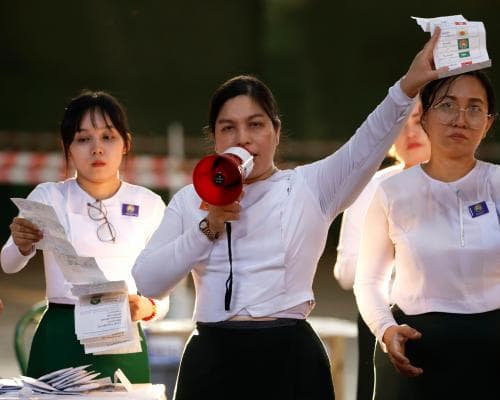 Myanmar election seen as a sham, military likely to win