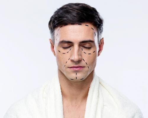 Young Men Are Cutting Their Faces to Look Better