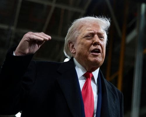 Trump flips off heckler during Michigan Ford plant tour