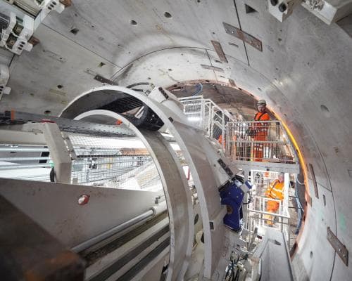 HS2 tunnel work begins near Euston station